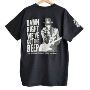 BUDDY BREW Buddy Guy Beer T-shirt Men's Sz L Flawed